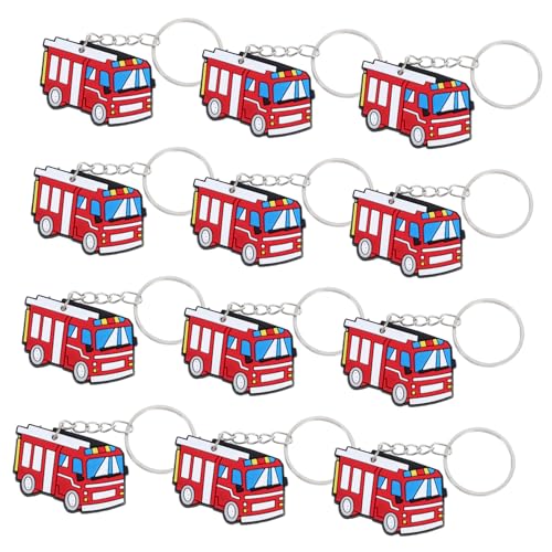 ROMISBABA 12 Stück Teiliges Feuerwehr Schlüsselanhänger mit Stylischem Feuerwehrauto Design Vielseitig als Partygeschenk und Rucksackanhänger für Kindergeburtstag für Feuerwehrmann ROMISBABA 12 Stück Teiliges Feuerwehr Schlüsselanhänger mit Stylischem Feuerwehrauto Design Vielseitig als Partygeschenk und Rucksackanhänger für Kindergeburtstag für Feuerwehrmann von ROMISBABA