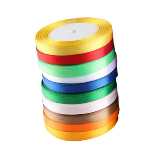 ROMISBABA 12 Stück Teiliges Geschenkband aus Seidigem Polyester Satinband Schleifenband für Geschenkverpackung Hochzeit Party Dekoration Basteln in Bunten Farben Zufällige Zufällige Farbe ROMISBABA 12 Stück Teiliges Geschenkband aus Seidigem Polyester Satinband Schleifenband für Geschenkverpackung Hochzeit Party Dekoration Basteln in Bunten Farben Zufällige Zufällige Farbe von ROMISBABA