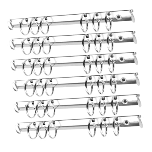 ROMISBABA 12 Stück Teiliges Metall Ringbuch Langlebige Buchringe Ordnerclips für Büro Schule Scrapbook Organizer Silber ROMISBABA 12 Stück Teiliges Metall Ringbuch Langlebige Buchringe Ordnerclips für Büro Schule Scrapbook Organizer Silber von ROMISBABA