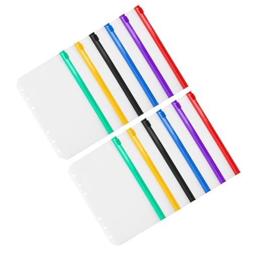 ROMISBABA 12 Stück Zipper Taschen Teiliges PVC Reißverschluss Ordnerhüllen für Notizblöcke Transparente Dokumententaschen für Bürobedarf Geld und Fotos ROMISBABA 12 Stück Zipper Taschen Teiliges PVC Reißverschluss Ordnerhüllen für Notizblöcke Transparente Dokumententaschen für Bürobedarf Geld und Fotos von ROMISBABA