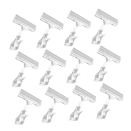 ROMISBABA 12Stücke Preisschild Halter Drehbare Werbe Clip Langlebige Kunststoff Beschilderung für Einzelhandel Supermarkt Ausstellung Einfache Handhabung und Wiederverwendbar ROMISBABA 12Stücke Preisschild Halter Drehbare Werbe Clip Langlebige Kunststoff Beschilderung für Einzelhandel Supermarkt Ausstellung Einfache Handhabung und Wiederverwendbar von ROMISBABA