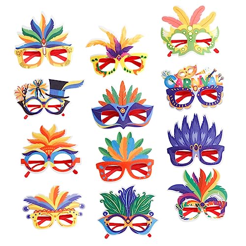 ROMISBABA 12stücke Karneval Brillen Lustige Partybrillen Für Erwachsene Bunte Kostüm Accessoires Für Karneval Halloween Geburtstagsfeiern Fotobox Spaß ROMISBABA 12stücke Karneval Brillen Lustige Partybrillen Für Erwachsene Bunte Kostüm Accessoires Für Karneval Halloween Geburtstagsfeiern Fotobox Spaß von ROMISBABA