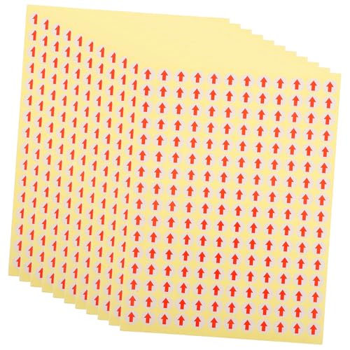 ROMISBABA 15 Blatt Klebeetiketten für Markierung Selbstklebende Aufkleber Durchmesser für Einfache Identifizierung Büro Lager und von ROMISBABA