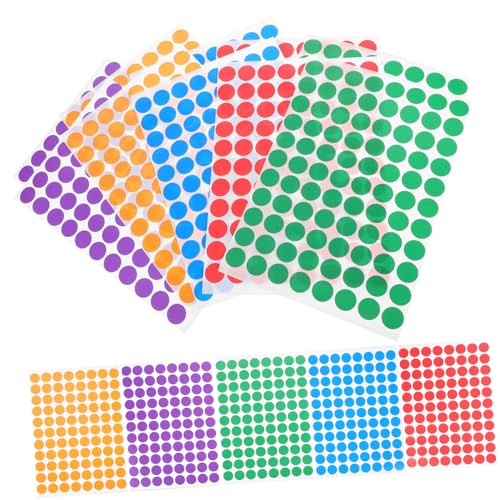 ROMISBABA 15 Blatt Runde Klebepunkte Farbige Selbstklebende Etiketten für Schule Büro und Bastelprojekte Farben pro Blatt Beschriften und Kennzeichnen ROMISBABA 15 Blatt Runde Klebepunkte Farbige Selbstklebende Etiketten für Schule Büro und Bastelprojekte Farben pro Blatt Beschriften und Kennzeichnen von ROMISBABA
