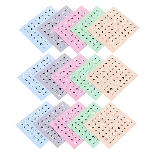 ROMISBABA 15 Blatt Selbstklebende Buchstabenaufkleber Niedliche Farbige Alphabet Sticker für Scrapbooking DIY Projekte Kalender Fotoalben Dekoration für Geburtstagskarten Zufällige Farbe ROMISBABA 15 Blatt Selbstklebende Buchstabenaufkleber Niedliche Farbige Alphabet Sticker für Scrapbooking DIY Projekte Kalender Fotoalben Dekoration für Geburtstagskarten Zufällige Farbe von ROMISBABA