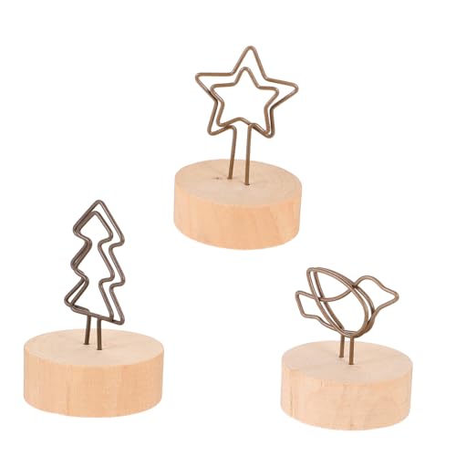 ROMISBABA 15 Stück Teiliges Holzständer mit Foto Clips und Memo Klammern Retro Chic Design mit Baum Stern Vogel Motiven Stabiler Sockel Wiederverwendbar für Büro Party und Hausdekoration ROMISBABA 15 Stück Teiliges Holzständer mit Foto Clips und Memo Klammern Retro Chic Design mit Baum Stern Vogel Motiven Stabiler Sockel Wiederverwendbar für Büro Party und Hausdekoration von ROMISBABA