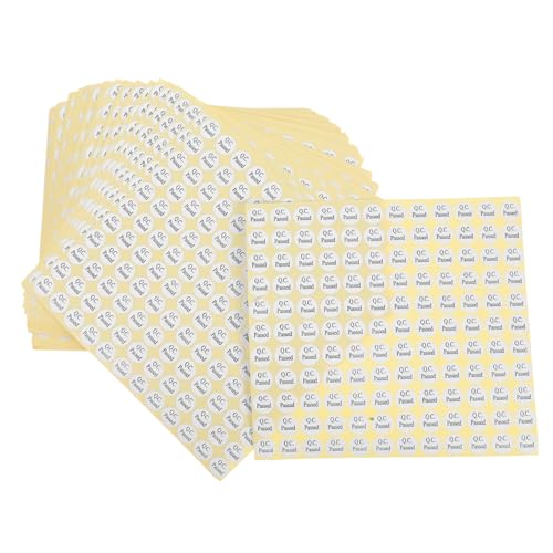 ROMISBABA 150 Blatt Runde Aufkleber „qc Bestanden“: Selbstklebende Prüfetiketten-aufkleber Für Hochwertige Verpackungen Und Lagerverwaltung ROMISBABA 150 Blatt Runde Aufkleber „qc Bestanden“: Selbstklebende Prüfetiketten-aufkleber Für Hochwertige Verpackungen Und Lagerverwaltung von ROMISBABA