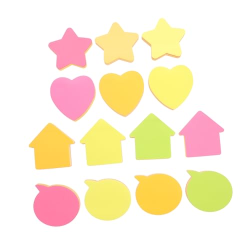 ROMISBABA 16 Stück Teiliges Bunte Haftnotizen Selbstklebende Notizzettel Herzform Stern Design für Büro Schule Zuhause Langlebig Reißfest Glattes Papier Kreative Memo Pads ROMISBABA 16 Stück Teiliges Bunte Haftnotizen Selbstklebende Notizzettel Herzform Stern Design für Büro Schule Zuhause Langlebig Reißfest Glattes Papier Kreative Memo Pads von ROMISBABA