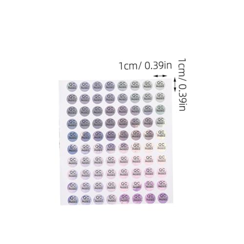 ROMISBABA 1600 Stück Qc Passed Aufkleber Selbstklebende Prüfetiketten für Lagerqualität Kontrolle Inventar Kennzeichnung Langlebig PVC Material ROMISBABA 1600 Stück Qc Passed Aufkleber Selbstklebende Prüfetiketten für Lagerqualität Kontrolle Inventar Kennzeichnung Langlebig PVC Material von ROMISBABA