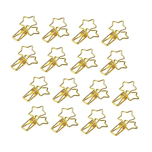 ROMISBABA 16Stücke Metall Spitz Stern Foto und Belegclips Goldfarbene Organizer für Bürobedarf Hochwertige Klammern für Notizen und Dekoration für Zuhause und Schule ROMISBABA 16Stücke Metall Spitz Stern Foto und Belegclips Goldfarbene Organizer für Bürobedarf Hochwertige Klammern für Notizen und Dekoration für Zuhause und Schule von ROMISBABA