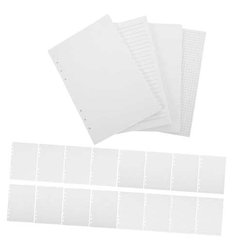 ROMISBABA 180 Stück Teiliges Nachfüllpapier für Ring Ordner Weiße Lose Einlagen mit Linierten Gepunkteten Karierten und Blanko Blättern Tintenresistent Vielseitig für Notizbücher Planer und ROMISBABA 180 Stück Teiliges Nachfüllpapier für Ring Ordner Weiße Lose Einlagen mit Linierten Gepunkteten Karierten und Blanko Blättern Tintenresistent Vielseitig für Notizbücher Planer und von ROMISBABA