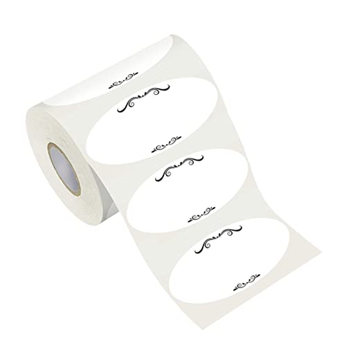 ROMISBABA 1Rolle Konservenaufklebern Selbstklebend für Etikettierung von Einmachgläsern und Lebensmittelverpackungen Langlebige und Ablösbare von ROMISBABA
