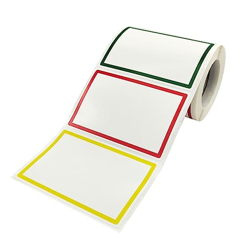 ROMISBABA 1Rolle Rollbare DIY Name Aufkleber Leere für Beschriftungen Selbstklebend Vielseitig Einsetzbar für Zuhause Schule und Büro Stabil und Zuverlässig von ROMISBABA
