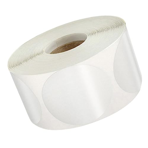 ROMISBABA 1Rolle Runde Transparente Etikettenaufkleber pro für Dichtungen und Markierungen für Aufbewahrungsgläser und Geschenkverpackungen von ROMISBABA