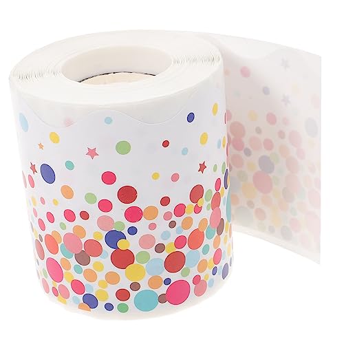 ROMISBABA 1Rolle Selbstklebender Wellenrand Aufkleber für Klassenzimmer Dekorative Tafelborderdekoration für Bulletin Boards Wände und Einfache Anwendung ROMISBABA 1Rolle Selbstklebender Wellenrand Aufkleber für Klassenzimmer Dekorative Tafelborderdekoration für Bulletin Boards Wände und Einfache Anwendung von ROMISBABA