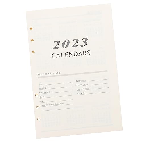 ROMISBABA 1Satz Austauschbares Notizbuchpapier Professionelles für Tägliche Notizen Leicht Einfügbar Kompatibel mit Ringbuch für Journaling und Planung von ROMISBABA