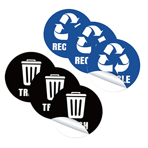 ROMISBABA 1Satz Müllklassifizierungsaufkleber für Mülleimer Selbstklebende Sticker mit Weißen Schriftzügen für Umweltfreundliche Mülltrennung Zuhause ROMISBABA 1Satz Müllklassifizierungsaufkleber für Mülleimer Selbstklebende Sticker mit Weißen Schriftzügen für Umweltfreundliche Mülltrennung Zuhause von ROMISBABA