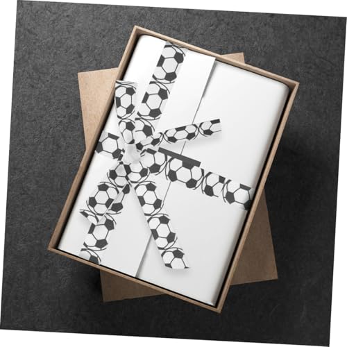 ROMISBABA 2 Rollen Fußball Geschenkband Breit Lang Langlebiges Stoffband für Geschenkverpackung Partydekoration Cake Ribbon Dekoratives Schleifenband ROMISBABA 2 Rollen Fußball Geschenkband Breit Lang Langlebiges Stoffband für Geschenkverpackung Partydekoration Cake Ribbon Dekoratives Schleifenband von ROMISBABA