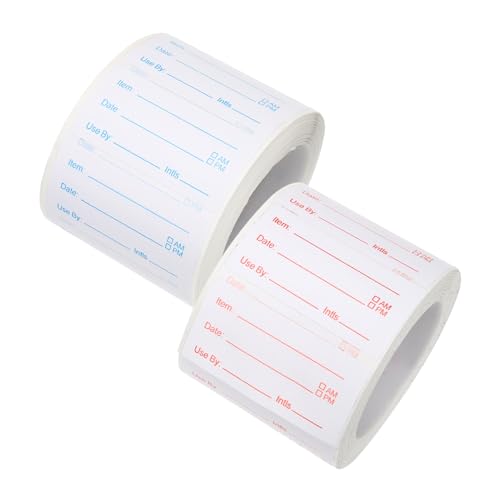 ROMISBABA 2 Rollen Lebensmittel Aufbewahrung Etiketten Küchendosen Labels Ablösbar für Gefrierschrank Selbstklebende Vorratsdosen Aufkleber Wiederverwendbare Handschriftliche ROMISBABA 2 Rollen Lebensmittel Aufbewahrung Etiketten Küchendosen Labels Ablösbar für Gefrierschrank Selbstklebende Vorratsdosen Aufkleber Wiederverwendbare Handschriftliche von ROMISBABA