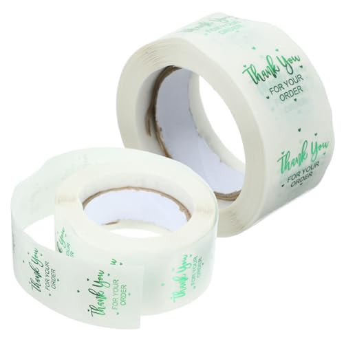 ROMISBABA 2 Rollen Transparente Runde Klebeetiketten Selbstklebend Ablösbar für Briefumschläge Verpackung Etiketten zum Beschriften und Organisieren Klare Runde Aufkleber für Vielseitigen ROMISBABA 2 Rollen Transparente Runde Klebeetiketten Selbstklebend Ablösbar für Briefumschläge Verpackung Etiketten zum Beschriften und Organisieren Klare Runde Aufkleber für Vielseitigen von ROMISBABA