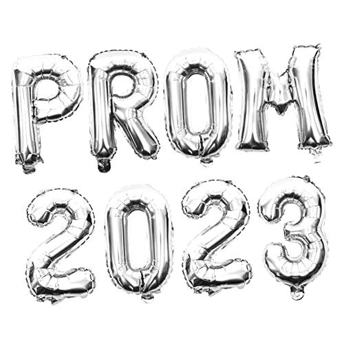 ROMISBABA 2 Sätze Prom Luftballons Silber Abschluss Party Dekoration Graduation Ballons für Klassenzimmer Raumdeko Fotohintergrund Leichte Langlebige Vielseitige Abschlussfeier Deko von ROMISBABA