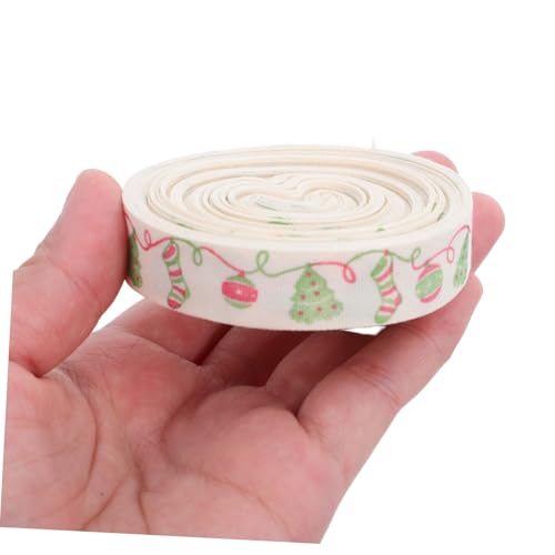 ROMISBABA 2 Stück Baumwolle Weihnachtsband Wiederverwendbar Festlich Snowflake Ribbon Für Christbaumkränze Geschenkbänder DIY Weihnachtsdekorationen Innen Außen ROMISBABA 2 Stück Baumwolle Weihnachtsband Wiederverwendbar Festlich Snowflake Ribbon Für Christbaumkränze Geschenkbänder DIY Weihnachtsdekorationen Innen Außen von ROMISBABA