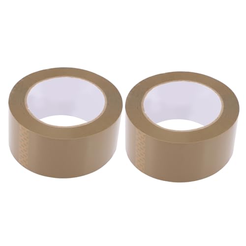 ROMISBABA 2 Stück Dichtungsband klebrig Verpackung ziehen um Versiegelung Mailing Kartonversiegelband Paketklebeband Klebeband mit hoher Klebekraft Packband für Umzugskartons hoch Kaffee von ROMISBABA