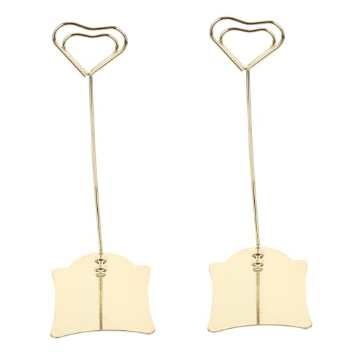 ROMISBABA 2 Stück Edelstahl Menu Holder Herzform Tischkartenhalter Stabile Aufsteller für Hotel Restaurant Verstellbar Tischnummer Clips für Hochzeit Bankett ROMISBABA 2 Stück Edelstahl Menu Holder Herzform Tischkartenhalter Stabile Aufsteller für Hotel Restaurant Verstellbar Tischnummer Clips für Hochzeit Bankett von ROMISBABA