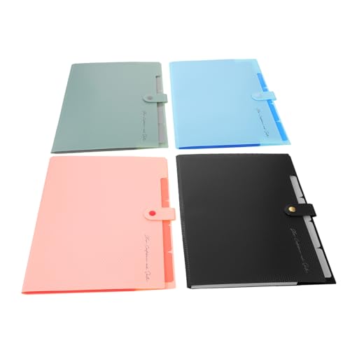 ROMISBABA 2 Stück Erweiterbare Aktenordner aus Robustem Kunststoff Leichter Dokumenten-organizer mit Beschriftungsabschnitten für Effiziente Ablage von Rechnungen Belegen und Unterlagen im von ROMISBABA