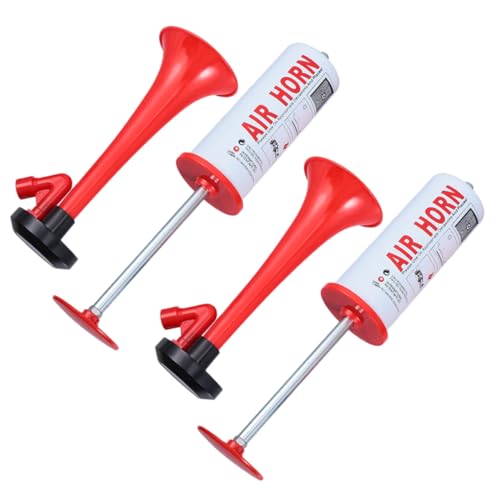 ROMISBABA 2 Stück Handliches Air Horn Lautes Handlufthorn für Fußball und Sportevents Luftdruckbetriebenes Fanfarenhorn zum Anfeuern bei Partys Festivals und Fußballspielen Leichte von ROMISBABA