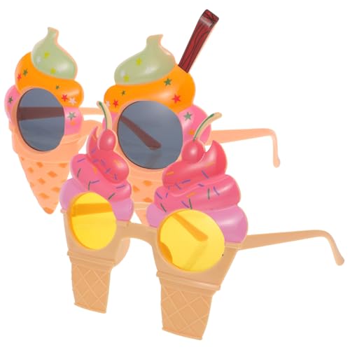 ROMISBABA 2 Stück Hawaii Party Sonnenbrille Lustige Eiscreme Design Brille für Erwachsene für Kostümpartys Festivals und Fotoshootings Robustes Plastik Kreatives Accessoire ROMISBABA 2 Stück Hawaii Party Sonnenbrille Lustige Eiscreme Design Brille für Erwachsene für Kostümpartys Festivals und Fotoshootings Robustes Plastik Kreatives Accessoire von ROMISBABA