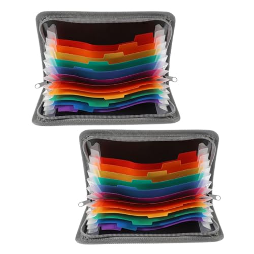 ROMISBABA 2 Stück Mini Fächer Organizer mit Reißverschluss Robuster Aktenordner für Quittungen Karten Dokumente Vielseitiger Business und Haushaltsmappe zur Sicheren Aufbewahrung ROMISBABA 2 Stück Mini Fächer Organizer mit Reißverschluss Robuster Aktenordner für Quittungen Karten Dokumente Vielseitiger Business und Haushaltsmappe zur Sicheren Aufbewahrung von ROMISBABA