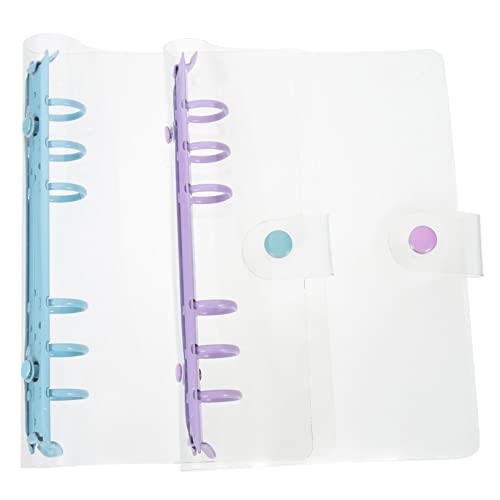 ROMISBABA 2 Stück Notebook Cover Transparent Glitter PVC Ordnerhülle Abnehmbarer Ringbinder für Notizen Dekorativer Schnellhefter für Büro und Schule Holunderlila Himmelsblau ROMISBABA 2 Stück Notebook Cover Transparent Glitter PVC Ordnerhülle Abnehmbarer Ringbinder für Notizen Dekorativer Schnellhefter für Büro und Schule Holunderlila Himmelsblau von ROMISBABA