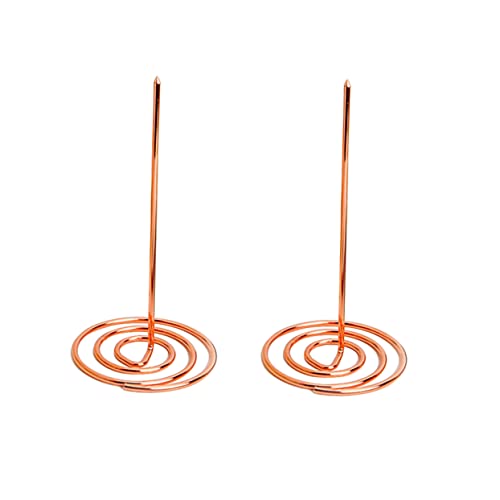 ROMISBABA 2 Stück Roségoldene Quittungsnadel Metallspieße für Dokumente Notizen Quittungen Praktischer Halter für Büro Restaurant und Küche von ROMISBABA