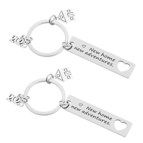 ROMISBABA 2 Stück Schlüsselanhänger Set Haus Einzug für Stilvoll Langlebig Perfektes für Neue Hausbesitzer und Einweihung ROMISBABA 2 Stück Schlüsselanhänger Set Haus Einzug für Stilvoll Langlebig Perfektes für Neue Hausbesitzer und Einweihung von ROMISBABA