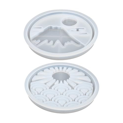 ROMISBABA 2 Stück Silikonform Untersetzer Moulds für DIY Epoxidharz Coaster Flexible Glatte Oberfläche Kompakt und Leicht zu Lagern Hochwertige Silikonqualität Einfach zu Entformen und ROMISBABA 2 Stück Silikonform Untersetzer Moulds für DIY Epoxidharz Coaster Flexible Glatte Oberfläche Kompakt und Leicht zu Lagern Hochwertige Silikonqualität Einfach zu Entformen und von ROMISBABA