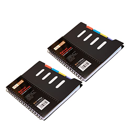ROMISBABA 2 Stück Spiral Notizbuch mit Trennwänden Praktische Memo Pads für Büro Schule und Alltag Flexibles Notizpapier für Effizientes Notieren und Organisieren ROMISBABA 2 Stück Spiral Notizbuch mit Trennwänden Praktische Memo Pads für Büro Schule und Alltag Flexibles Notizpapier für Effizientes Notieren und Organisieren von ROMISBABA