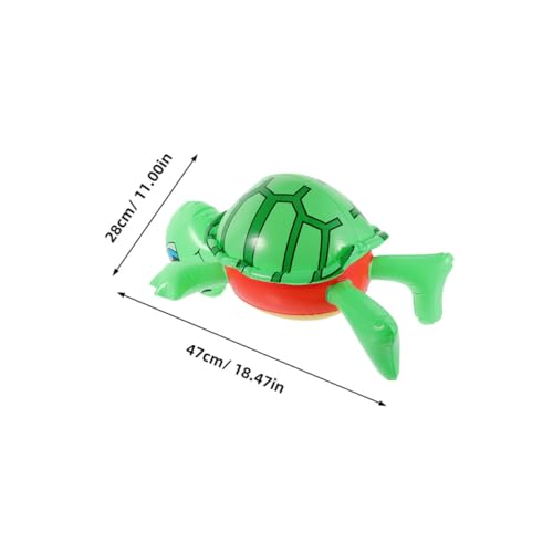 ROMISBABA 2 Stück Teiliges PVC Aufblasbares Schildkröten ballon Kreative Tierform Wiederverwendbar Leuchtend für Gartenparty Poolspielzeug und Geburtstagsdeko für Erwachsene von ROMISBABA