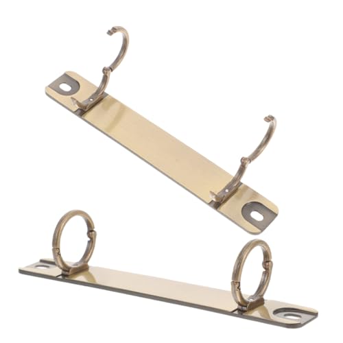 ROMISBABA 2 Stück Teiliges Ringbuchmechanik O Förmige Metall Binderinge Lose DIY Binder Clips Kompatibel mit Standard Notizbüchern Leicht und Tragbar für Buchbindung von ROMISBABA