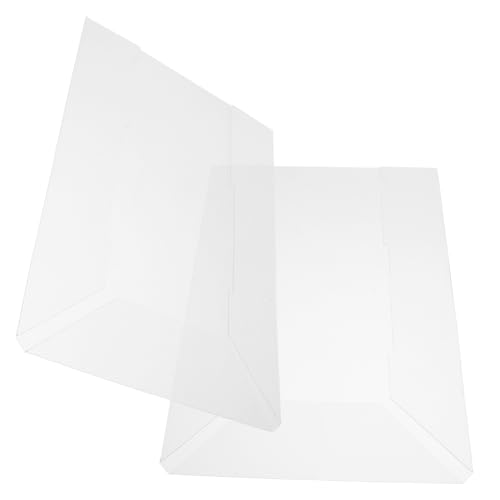 ROMISBABA 2 Stück Transparente Dokumentenordner aus Stabilem PVC Aufbewahrung für Akten Schulunterlagen und Büro Schützende Mappe für Geordnete Dokumentenablage von ROMISBABA