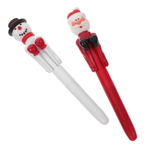 ROMISBABA 2 Stück Weihnachts Kugelschreiber mit Weihnachtsmann und Schneemann Stressabbauendes Boxspiel Glattes Schreiben Kreative Weihnachtsgeschenke für Schule Büro Kollegen ROMISBABA 2 Stück Weihnachts Kugelschreiber mit Weihnachtsmann und Schneemann Stressabbauendes Boxspiel Glattes Schreiben Kreative Weihnachtsgeschenke für Schule Büro Kollegen von ROMISBABA