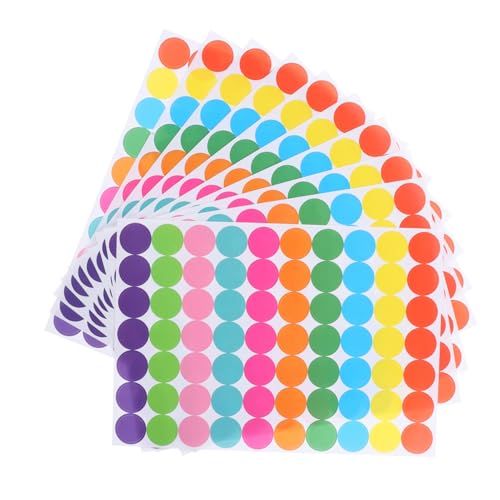 ROMISBABA 20 Blatt Klebepunkte Farbige Selbstklebende Dot Sticker Kleine Runde Etiketten zum Markieren Klassifizieren und Organisieren für Büro Haushalt und DIY ROMISBABA 20 Blatt Klebepunkte Farbige Selbstklebende Dot Sticker Kleine Runde Etiketten zum Markieren Klassifizieren und Organisieren für Büro Haushalt und DIY von ROMISBABA