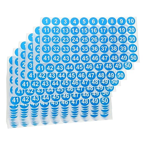 ROMISBABA 20 Blatt Runde Selbstklebende Zahlenaufkleber Nummern Etiketten zur Einfachen Klassifizierung Glatten Oberflächen Wie für Büro Lager und Haushalt ROMISBABA 20 Blatt Runde Selbstklebende Zahlenaufkleber Nummern Etiketten zur Einfachen Klassifizierung Glatten Oberflächen Wie für Büro Lager und Haushalt von ROMISBABA