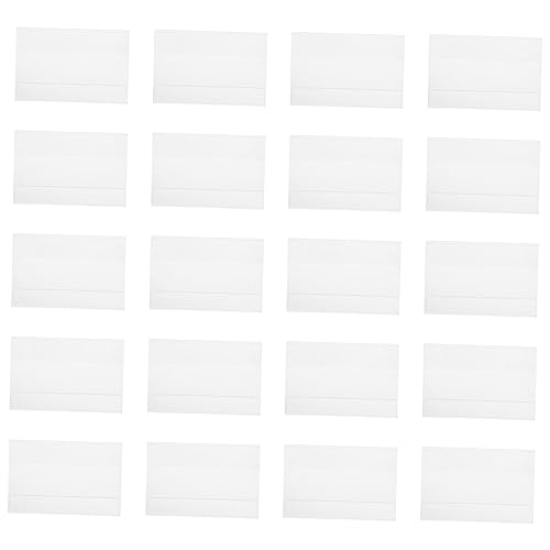 ROMISBABA 20 Stück Teiliges Acryl Preisschildhalter Förmiger Transparenter Aufsteller für Preis und Produktschilder Einfaches Einstecken Stabile Sichtbarkeit für Ladenregale und von ROMISBABA