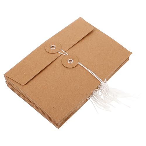 ROMISBABA 20 Stück Teiliges Kraftpapier Umschläge Retro Büro Dokumentenmappe Robust Vielseitig für Einladungen Briefe Aufbewahrung und Organisation ROMISBABA 20 Stück Teiliges Kraftpapier Umschläge Retro Büro Dokumentenmappe Robust Vielseitig für Einladungen Briefe Aufbewahrung und Organisation von ROMISBABA