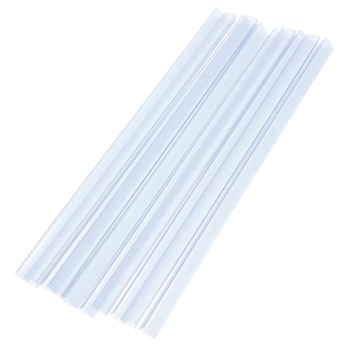 ROMISBABA 20 Stück Transparente Kunststoff Bindeschienen Wiederverwendbare Slide Grip Binding Bars für Dokumentenorganisation Büro und Schule ROMISBABA 20 Stück Transparente Kunststoff Bindeschienen Wiederverwendbare Slide Grip Binding Bars für Dokumentenorganisation Büro und Schule von ROMISBABA