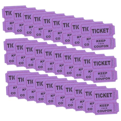 ROMISBABA 200 Stück Bunte Papier Tickets für Partyspiele Event und Verlosung Langlebige Raffle Tickets für Feier Veranstaltung und von ROMISBABA