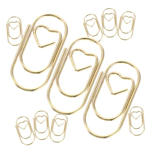 ROMISBABA 200 Stück Herzförmige Metall Büroklammern Gold Mini Paperclips Lesezeichen Klammern Zum Organisieren Von Dokumenten Scrapbooks Und Karten Für Schule Büro Zuhause ROMISBABA 200 Stück Herzförmige Metall Büroklammern Gold Mini Paperclips Lesezeichen Klammern Zum Organisieren Von Dokumenten Scrapbooks Und Karten Für Schule Büro Zuhause von ROMISBABA
