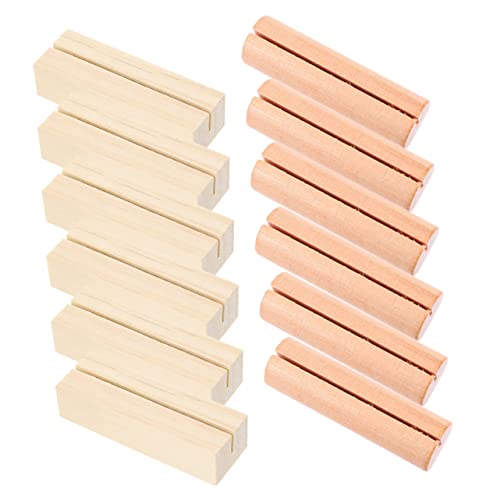 ROMISBABA 20Stücke Holz Notizkarten Halter Tischkartenhalter für Hochzeit Deko Menükarten Foto und Memo aus Hochwertigem Holz für Feiern und Anlässe von ROMISBABA