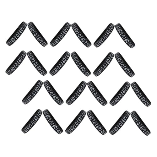 ROMISBABA 24 Stück Teiliges Silikonarmbänder mit Musiknoten Flexible Komfortable Partyarmbänder für Musikfans Geeignet als Musikalische Partygeschenke und Rock Gitarren Mottoparty Zubehör von ROMISBABA